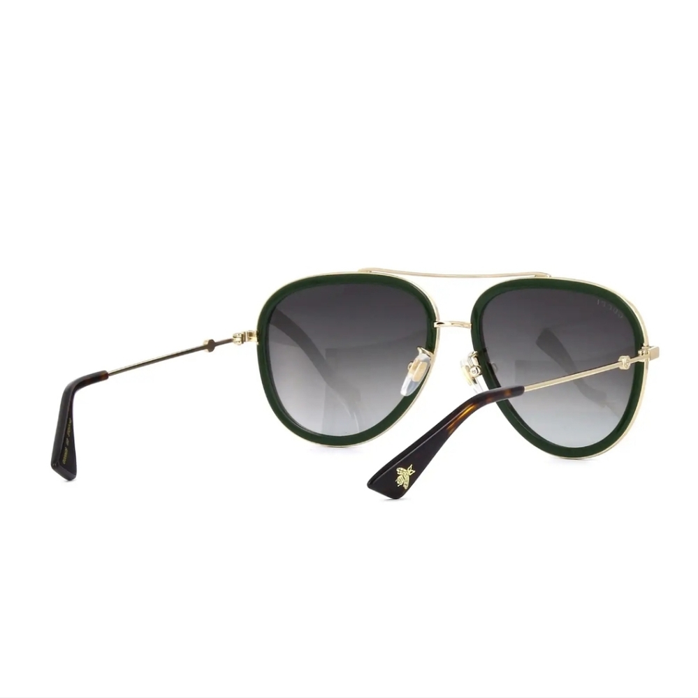 NEW GUCCI GG0062S 003 GREEN RED UNISEX SUNGLASSES GG0062S - Picture 6 of 9
